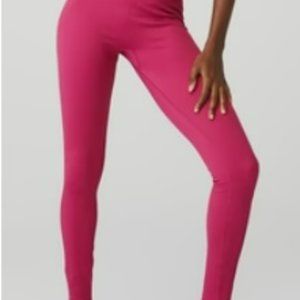 Alo Seamless High-Waist Ribbed Legging Magenta